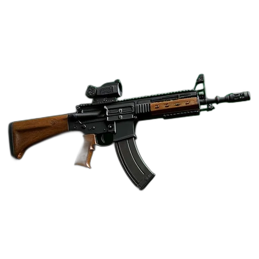 weapon, animal, 3d render, pixel art transparent PNG cut-out