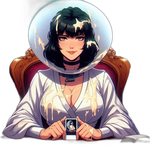 crown, staff, jewelry, face, pixel art, fantasy art, concept art, anime transparent PNG cut-out