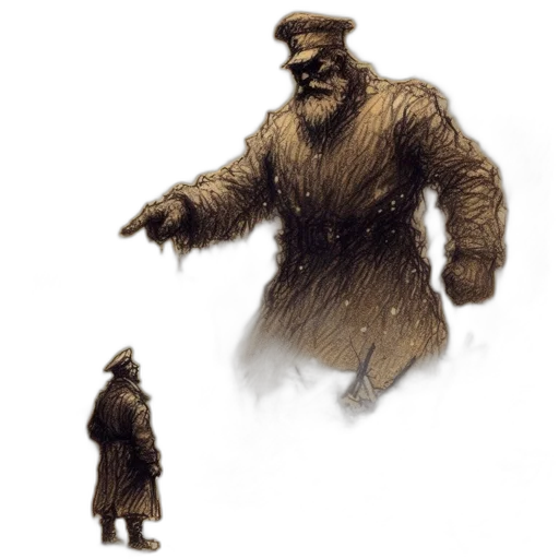 creature, staff, mask, animal, concept art, fantasy art, comic book art, pixel art transparent PNG cut-out