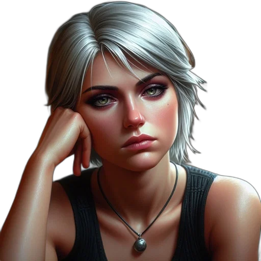 face, photorealistic, concept art, fantasy art, comic book art, neon lights, dark, blue transparent PNG cut-out