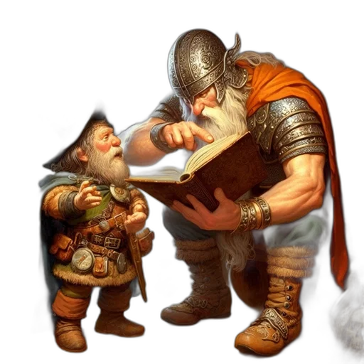 food, concept art, fantasy art, 3d render, photorealistic, fire, snow, dwarf transparent PNG cut-out