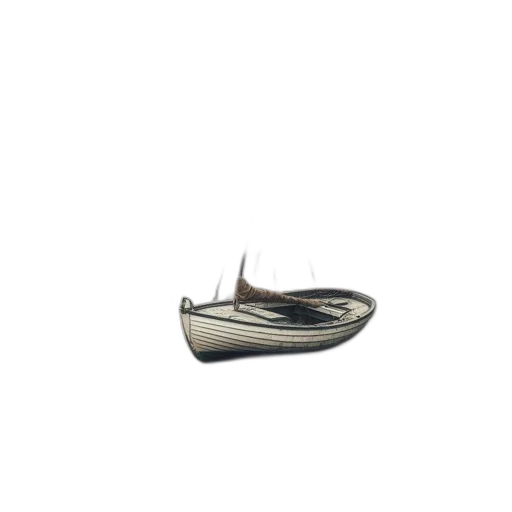 shoes, hair, hat, crown, photorealistic, 3d render, stranded, sailboat transparent PNG cut-out