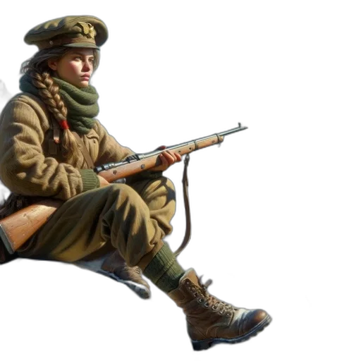 weapon, staff, jacket, hat, concept art, photorealistic, 3d render, oil painting transparent PNG cut-out