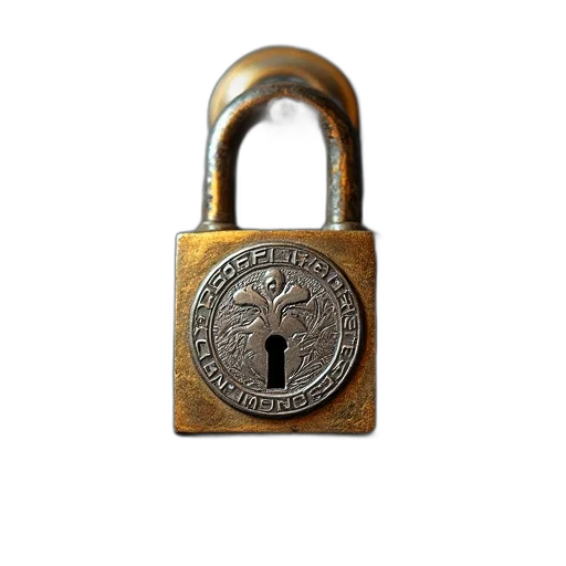 jewelry, jacket, lock, icon transparent PNG cut-out