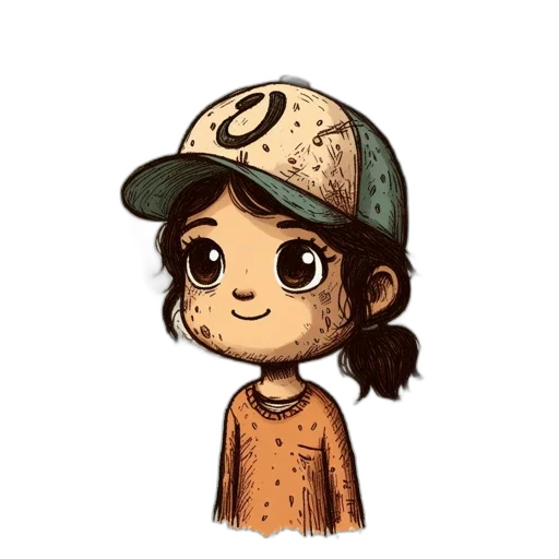 hat, creature, face, animal, cartoon, watercolor, pixel art, concept art transparent PNG cut-out