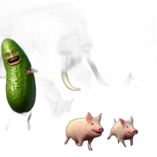 animal, creature, food, weapon, concept art, 3d render, photorealistic, fantasy art transparent PNG cut-out