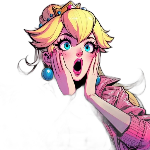 face, concept art, pixel art, anime, vaporwave, pastel, colorful, blonde-haired transparent PNG cut-out