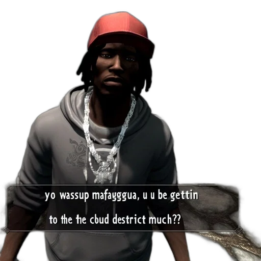 3d render, concept art, screenshot, shows, male, character, dark, skin transparent PNG cut-out