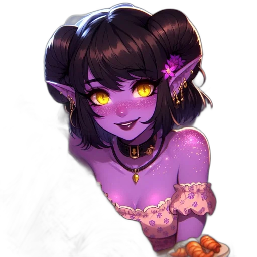 jewelry, staff, creature, fantasy art, concept art, pixel art, anime, dark transparent PNG cut-out