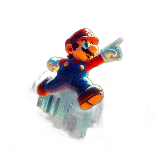 weapon, robot, staff, creature, 3d render, concept art, pixel art, fantasy art transparent PNG cut-out