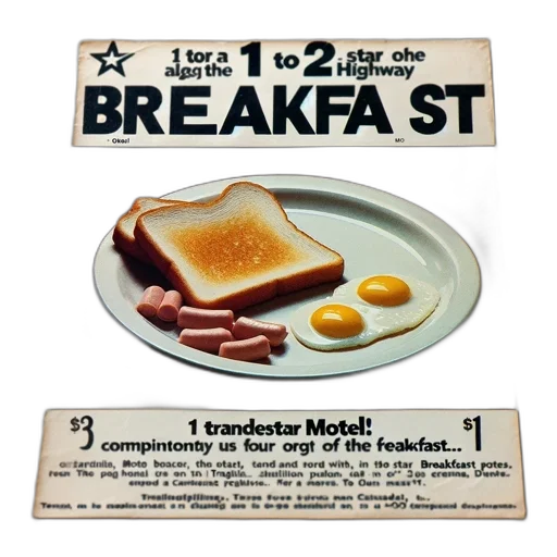 food, 3d render, photorealistic, concept art, advertisement, features, transstar, motel transparent PNG cut-out