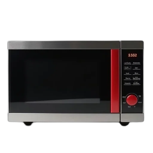 food, sleek, modern, stainless, steel, microwave, digital, display transparent PNG cut-out