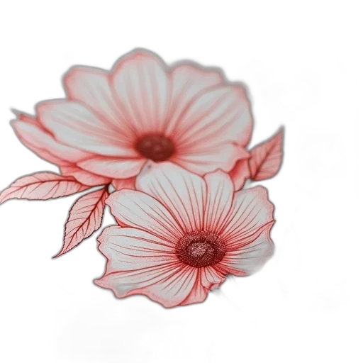 flower, jewelry, crown, 3d render, photorealistic, watercolor, pencil sketch, red transparent PNG cut-out