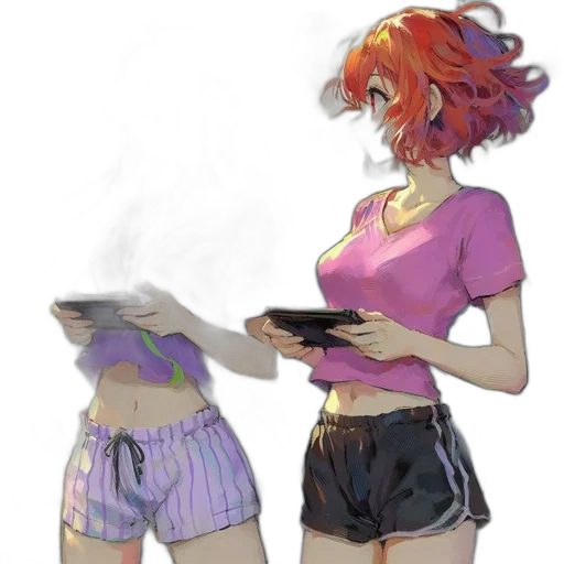 dress, jacket, weapon, concept art transparent PNG cut-out