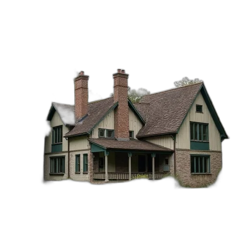building, furniture, hat, 3d render, photorealistic, concept art, pixel art, earth tones transparent PNG cut-out