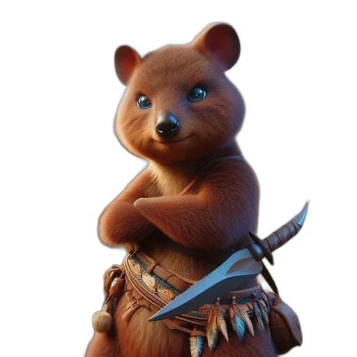 staff, animal, creature, weapon, concept art, 3d render, fantasy art, photorealistic transparent PNG cut-out