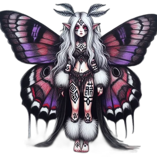 creature, animal, fantasy art, concept art, pixel art, anime, monochrome, dark transparent PNG cut-out