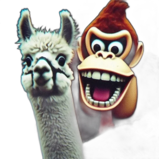 animal, creature, staff, mask, concept art, 3d render, photorealistic, llama transparent PNG cut-out