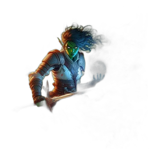 mask, dragon, staff, creature, concept art, fantasy art, pixel art, comic book art transparent PNG cut-out