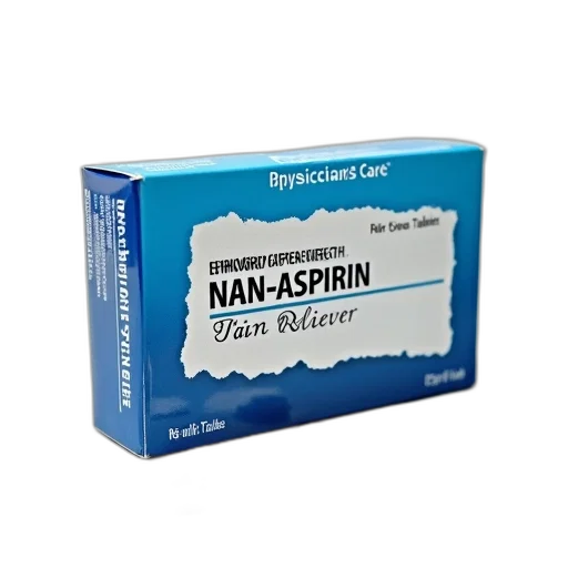 box, non-aspirin, pain, reliever, tablets, shown, torn, label transparent PNG cut-out