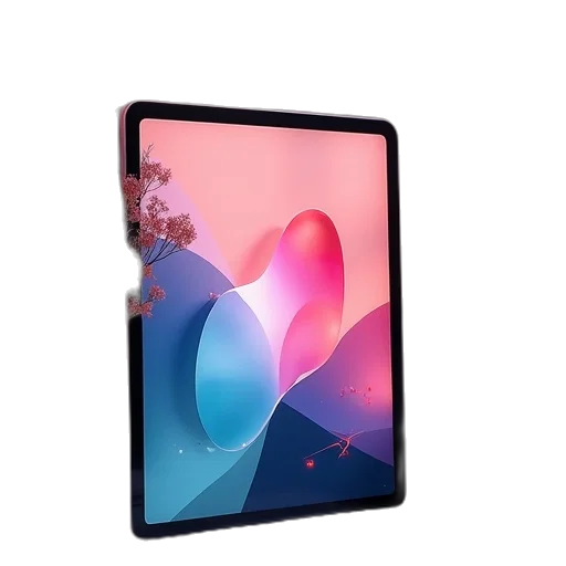 3d render, pastel, best, ipad transparent PNG cut-out
