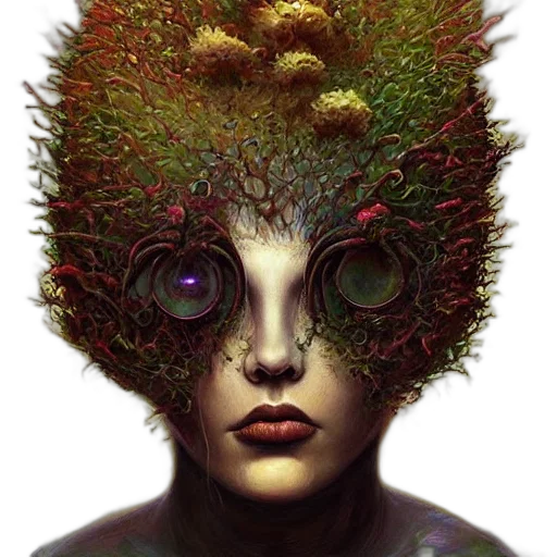 mask, creature, face, crown transparent PNG cut-out