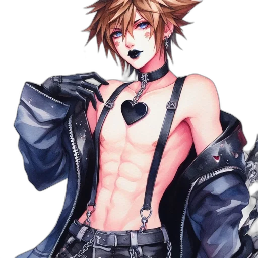 jacket, pixel art, watercolor, concept art, anime, monochrome, dark, animated transparent PNG cut-out
