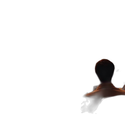 hair, staff, robot, creature, 3d render, concept art, photorealistic, outer space transparent PNG cut-out