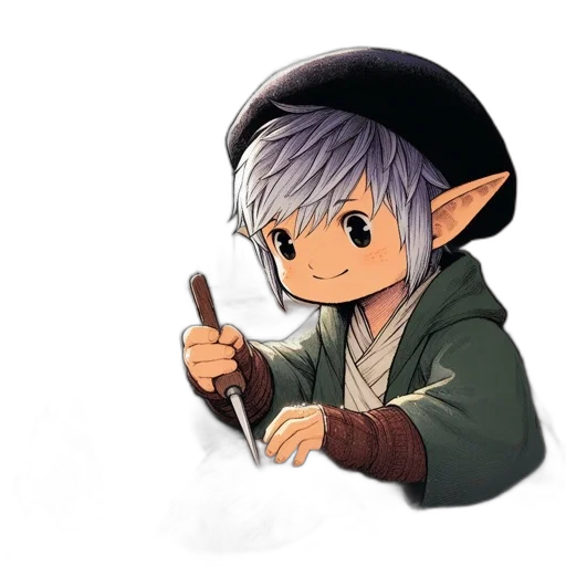 staff, sword, dragon, weapon, fantasy art, concept art, watercolor, anime transparent PNG cut-out