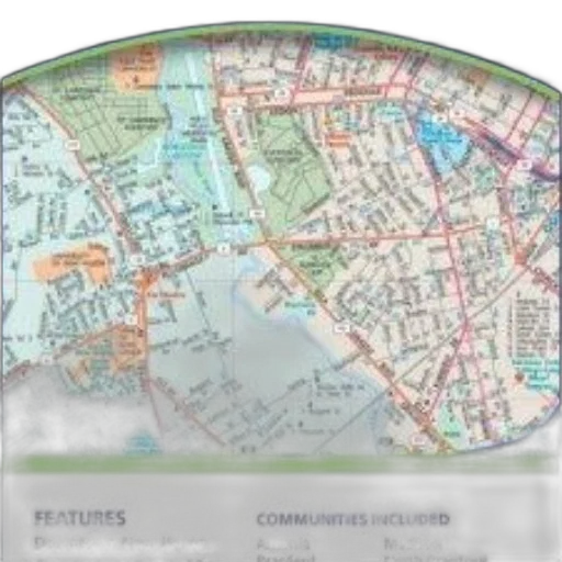 city street, map, new, haven, features, downtown, areas, includes transparent PNG cut-out