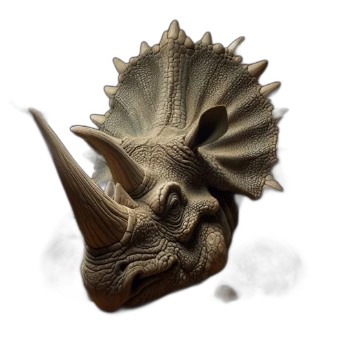 dragon, mask, creature, crown, 3d render, concept art, fantasy art, photorealistic transparent PNG cut-out
