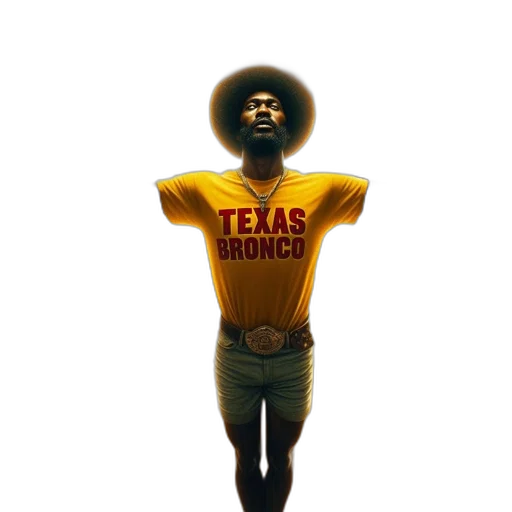 hat, staff, concept art, individual, sporting, afro, hairdo, texas transparent PNG cut-out
