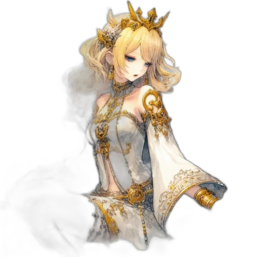 crown, sword, staff, dress transparent PNG cut-out