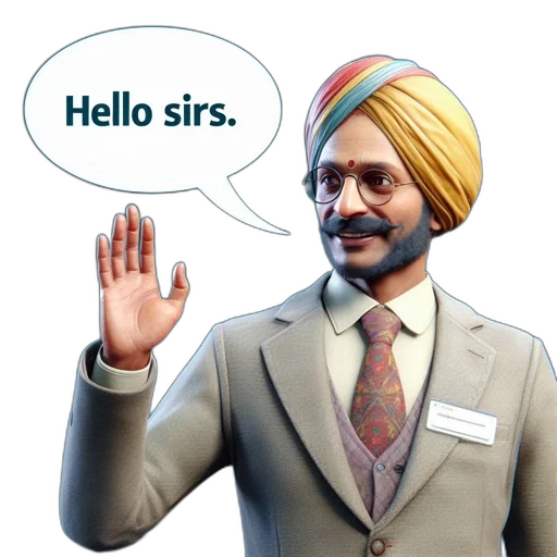 staff, 3d render, cartoon, concept art, man, clad, formal, wear transparent PNG cut-out