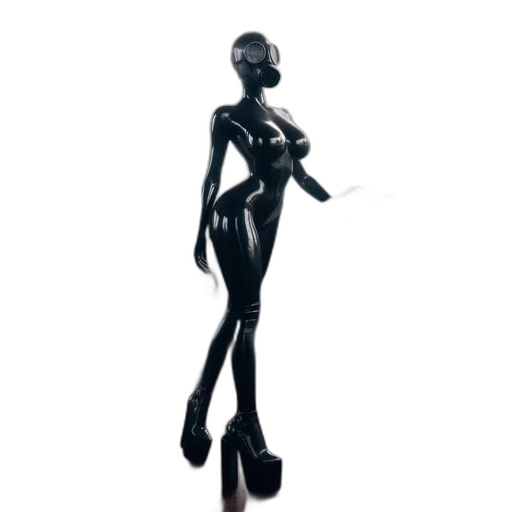 robot, dress, staff, jewelry, 3d render, concept art, photorealistic, fantasy art transparent PNG cut-out