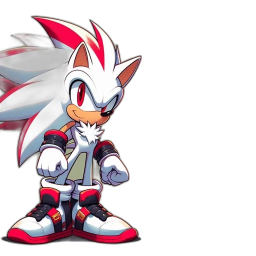 concept art, 3d render, pixel art, cartoon, red, anthropomorphic, hedgehog, character transparent PNG cut-out