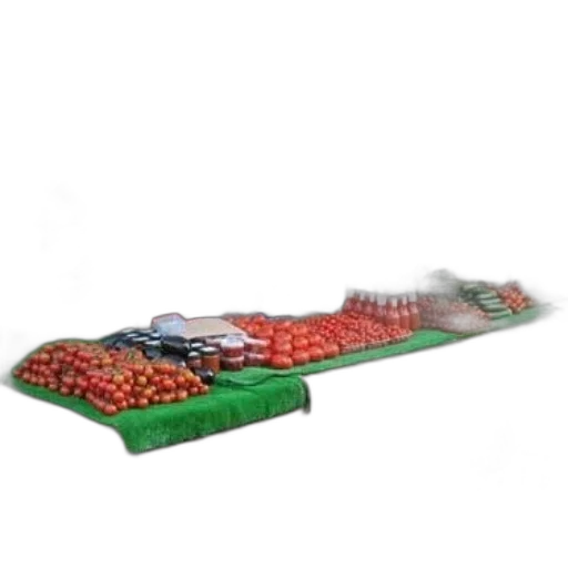 food, 3d render, fog, market, stall, fresh, produce, including transparent PNG cut-out