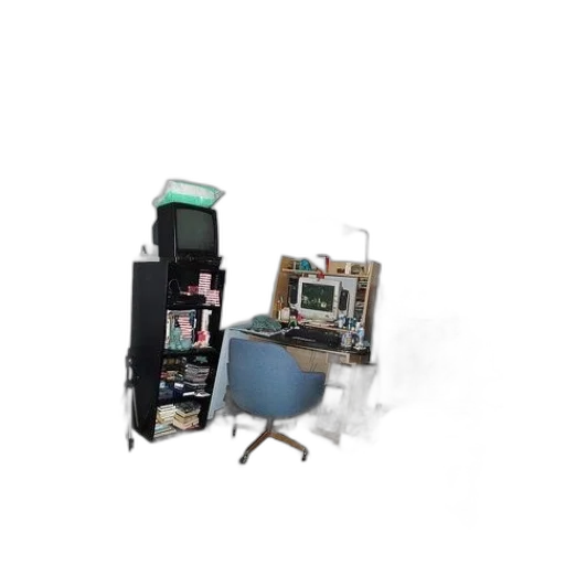 furniture, robot, staff, jewelry, 3d render, concept art, collage, room transparent PNG cut-out