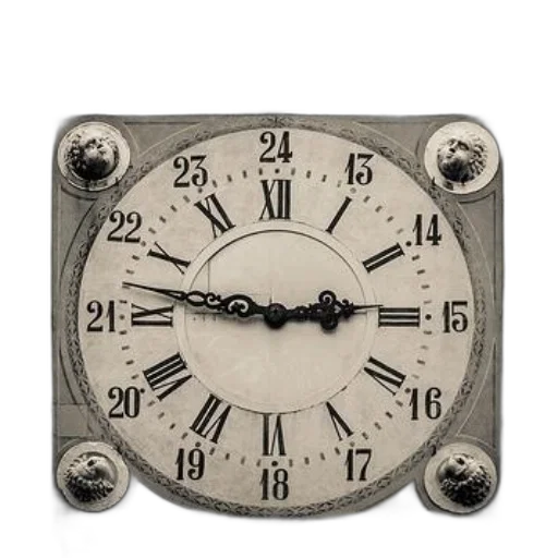 jewelry, black, white, photograph, ornate, clock, face, roman transparent PNG cut-out
