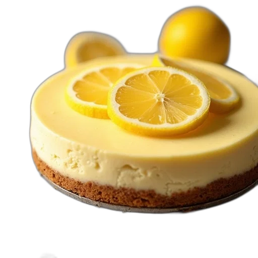 food, weapon, crown, hat, 3d render, photorealistic, lemon, cheesecake transparent PNG cut-out