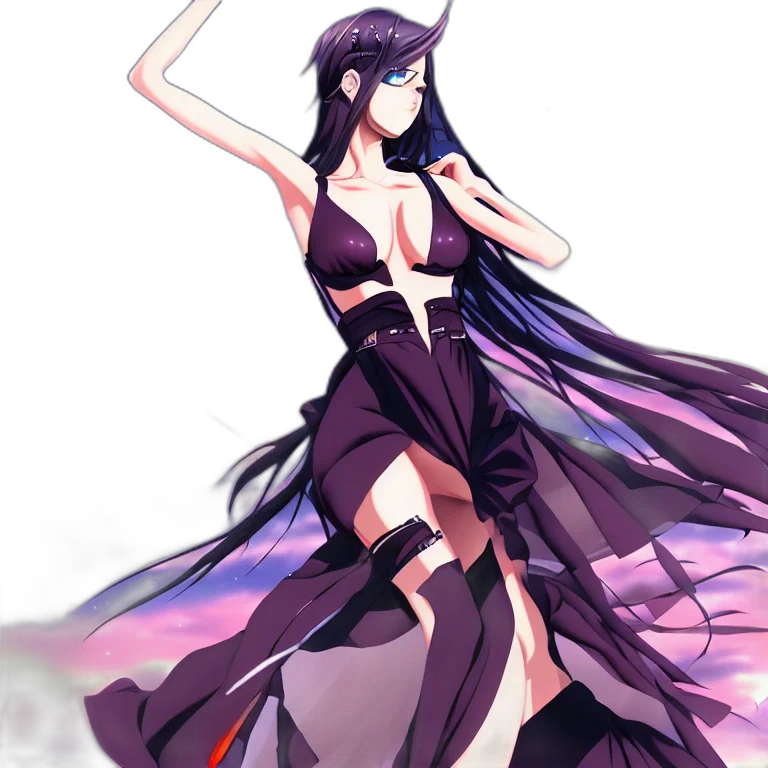 dress, fantasy art, anime, concept art transparent PNG cut-out