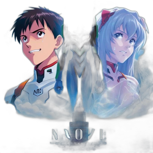 anime, concept art, pixel art, comic book art, outer space, underwater, fog, poster transparent PNG cut-out