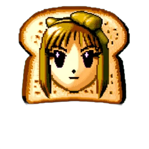 food, face, hat, mask, pixel art, anime, concept art, vaporwave transparent PNG cut-out