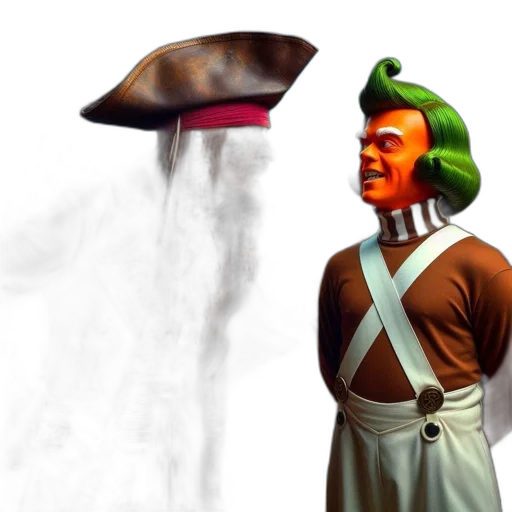 staff, hat, umbrella, sword, concept art, fantasy art, 3d render, pixel art transparent PNG cut-out