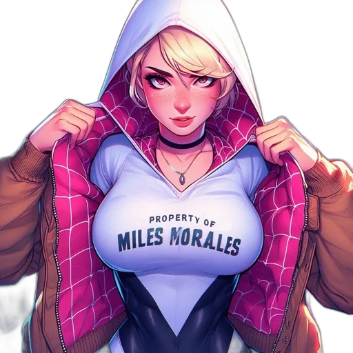jacket, dress, comic book art, cyberpunk, pixel art, concept art, neon lights, animated transparent PNG cut-out