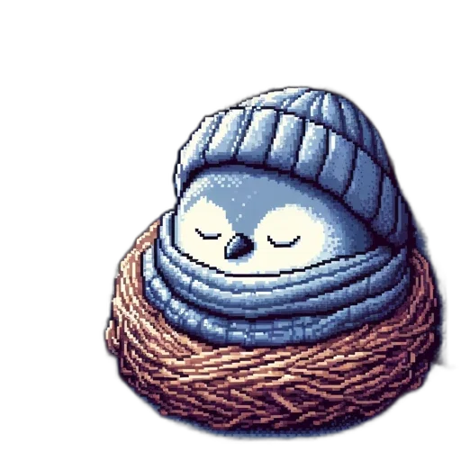hat, animal, jacket, creature, pixel art, watercolor, concept art, fantasy art transparent PNG cut-out