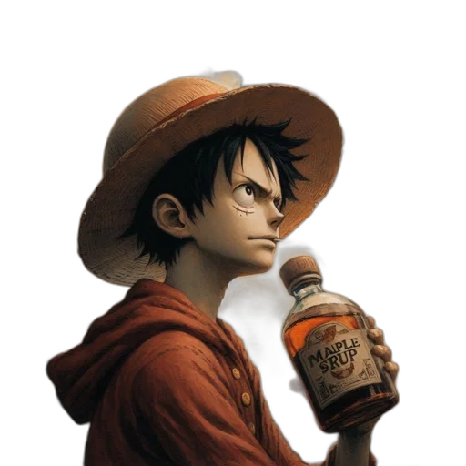 bottle, hat, face, animal, concept art, photorealistic, anime, comic book art transparent PNG cut-out