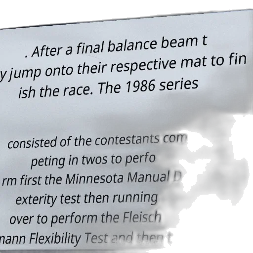 poster, 1986, series, balance, beam, competition, featuring, contestants transparent PNG cut-out