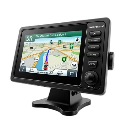modern, gps, device, black, screen, displaying, map, various transparent PNG cut-out