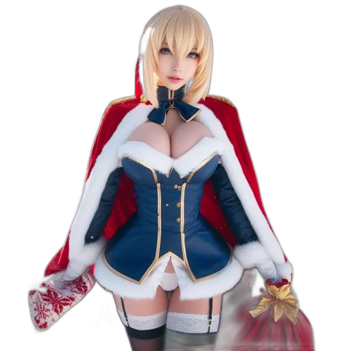 jacket, dress, 3d render, concept art, anime, fantasy art, blond-haired, woman transparent PNG cut-out